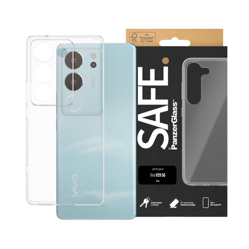 PanzerGlass SAFE. by PanzerGlass® TPU Case Transparent Vivo V29 5G – image 2