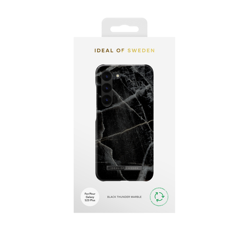 iDeal of Sweden Printed Case Galaxy S23P Black Thunder Marble – image 1