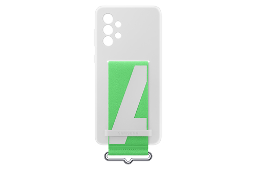 Samsung Galaxy A73 5G Silicone Cover with Strap White – image 4