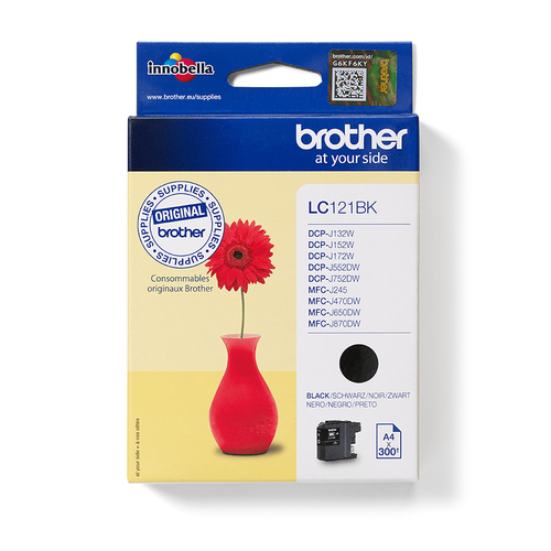 Original Brother LC121BK Black Ink Cartridge - image 1