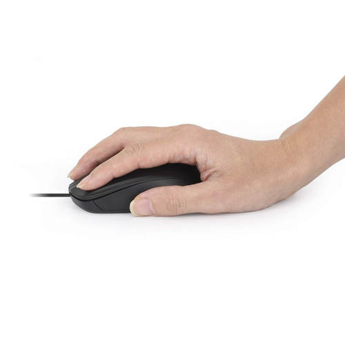 Manhattan Ratón USB Comfort II con cable, negro, 1000 dpi, USB-A, óptico, ambidiestro, compacto y portátil, tres botones con rueda de desplazamiento, garantía 3 años imagen 6