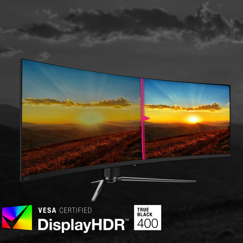 MSI MPG 491CQPDE QD-OLED computer monitor 124,5 cm (49 ) 5120 x 1440 Pixels DQHD QDOLED Zwart, afbeelding 10