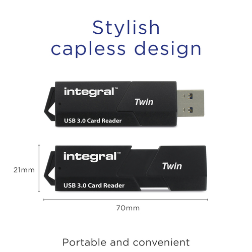 Integral USB 3.0 CARD READER TWIN SLOT SD MICRO SD V3 ETAIL – image 6