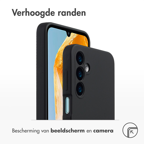 Accezz Liquid Silicone Backcover Samsung Galaxy A16 (5G) - Zwart, afbeelding 3