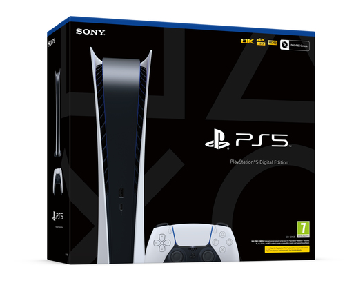 Sony Interactive Entertainment PlayStation 5 Digital Edition C Chassis 825 GB Wi-Fi Черный, Белый