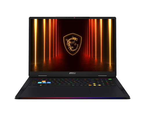 MSI Raider 18 HX AI A2XWJG-069US Intel Core Ultra 9 285HX Ноутбук 45,7 cm (18") UHD+ 64 GB DDR5-SDRAM 2 TB Твердотельный накопитель (SSD) NVIDIA GeForce RTX 5090 Wi-Fi 7 (802.11be) Windows 11 Pro Черный