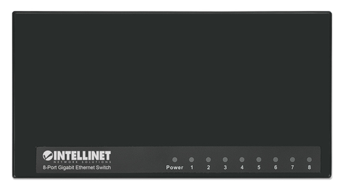 INTELLINET Desktop 8-Port Gigabit Ethernet Switch zwart, afbeelding 6