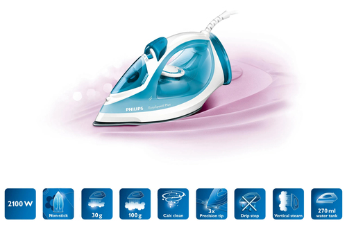 Philips GC2040/70R1 iron Steam iron Non-stick soleplate – image 3