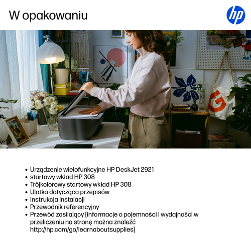 HP Inc. Urządzenie wielofunkcyjne DeskJet 2921 All-in-One A24HWB