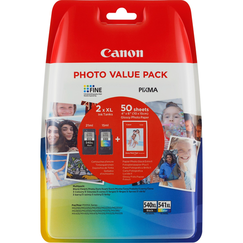 Canon PG-540XL/CL541XL ink cartridge 2 pc(s) Original High (XL) Yield Black, Cyan, Yellow, Magenta