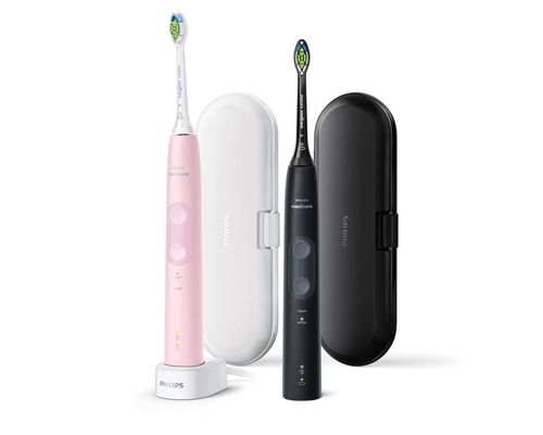 Philips 4500 series HX6830 Adult Sonic toothbrush Black, Pink