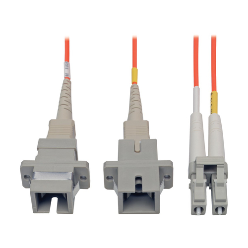 N458-001-62 CABLE ADAPTADOR DE FIBRA DUPLX  MULTIMODO 625/125 LC-SC 305CM 