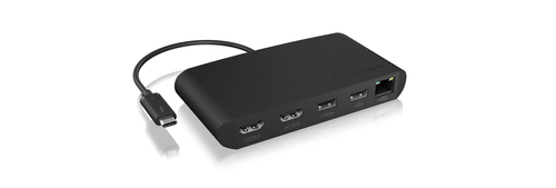 ICY BOX IB-DK405-TB3 Wired Thunderbolt 3 Black