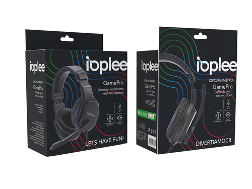 IOPLEE IOPCUFGAMEPRO headphones/headset Wired Head-band Gaming Black – image 3