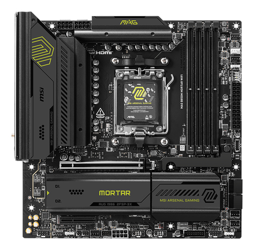 Msi Mag B850M Mortar Wifi micro Atx Amd Socket AM5 Motherboard - image 2