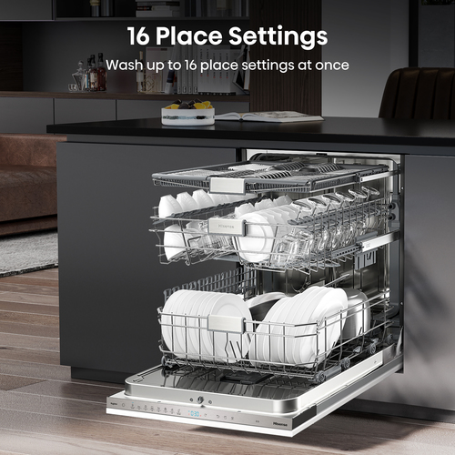 Hisense HV673C60UK dishwasher Fully built-in 16 place settings – image 3