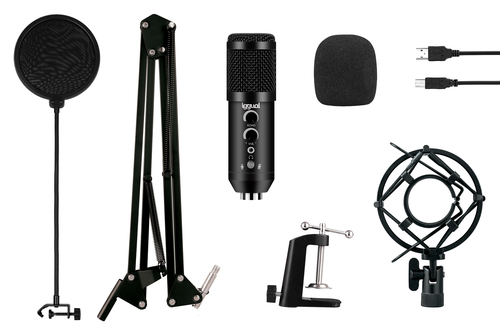iggual IGG317150 microphone Black Table microphone – image 3