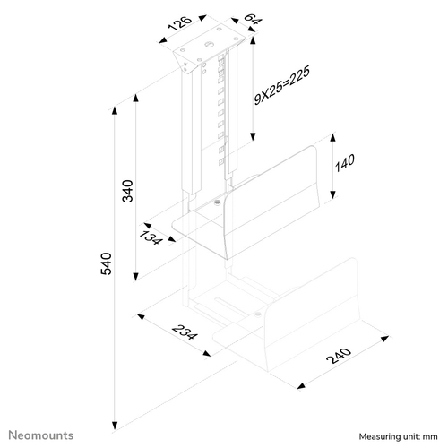 Neomounts CPU-D200 - PC Bureausteun, afbeelding 3