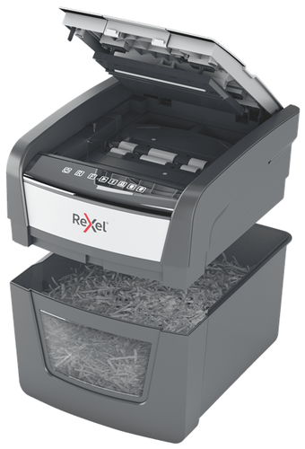 Rexel Optimum AutoFeed 45X Automatischer Aktenvernichter Partikelschnitt P4 – Foto 6 von 7
