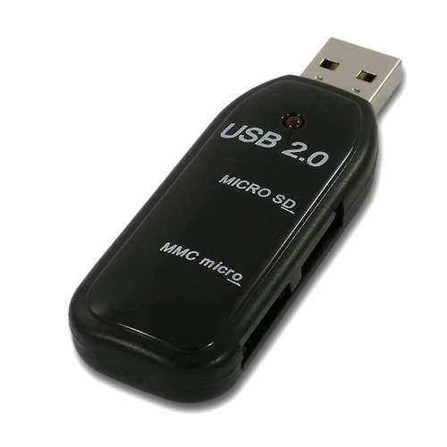Axagon 2-slot microSD/MMCmic
