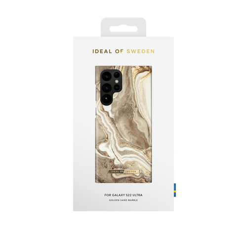 iDeal of Sweden Printed Case Galaxy S22U Golden Sand Marble – image 1