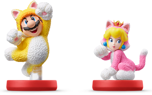 Nintendo amiibo Cat Mario & Cat Peach Интерактивная игровая фигура