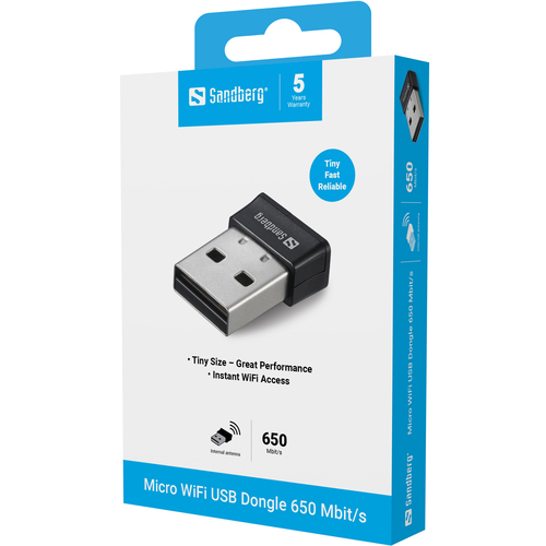 Sandberg Micro Wifi Dongle 650 Mbit/s – image 6