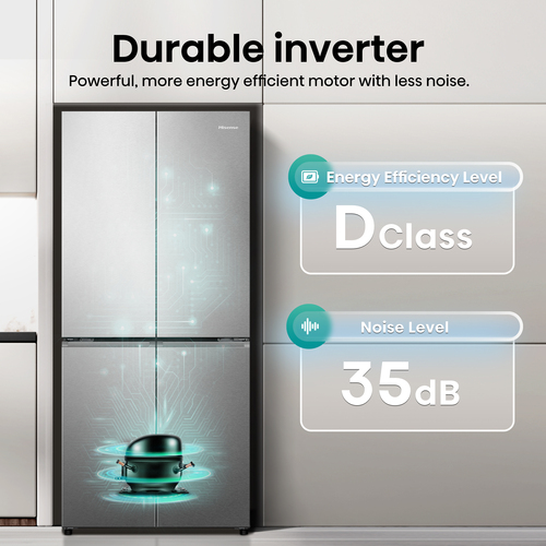 Hisense RQ5P470SAID side-by-side refrigerator Freestanding – image 4