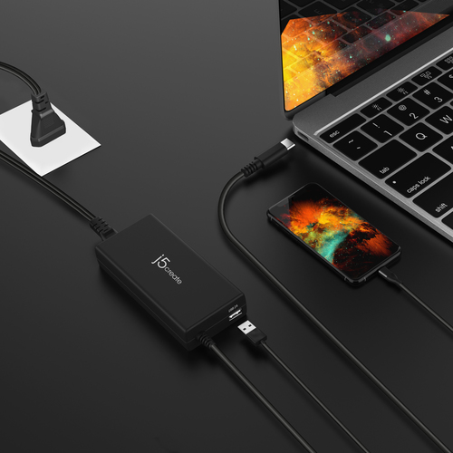 j5create JUP2290C-EN 100W PD USB-C® Super Charger - EU, Black, includes 1.2 m cable – image 4