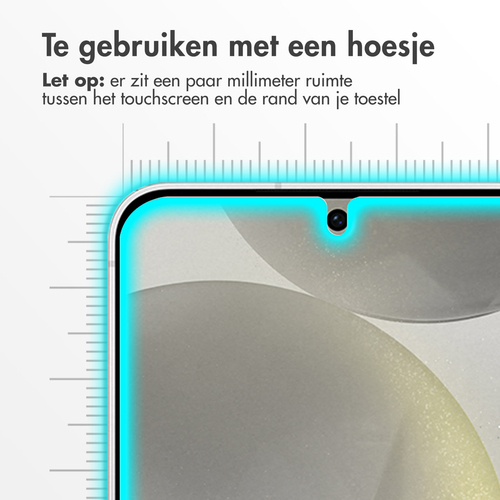 Accezz Gehard Glas Screenprotector Samsung Galaxy S24 / S25 - Transparant, afbeelding 3