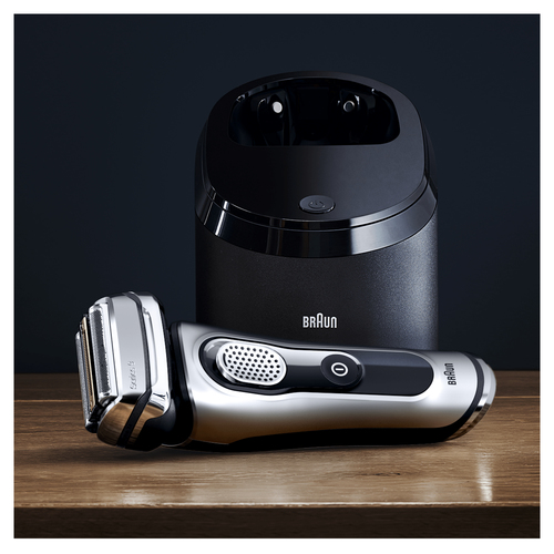 Braun Series 9 Electric Shaver for Men 9292cc, Clean&Charge Station and Travel Case – Silver – image 4