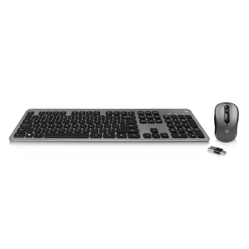 Ewent EW3260 keyboard Mouse included Universal RF Wireless QWERTY US English Black, Grey