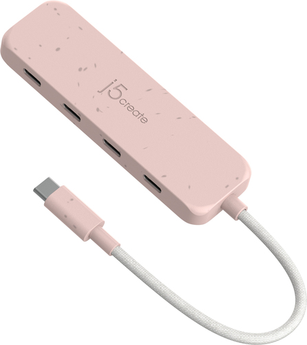 j5create JCH345ER interface hub USB Type-C 625 Mbit/s Pink – image 1