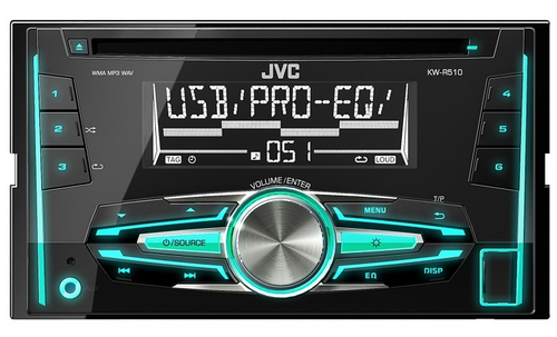 JVC KW-R510E car media receiver Black