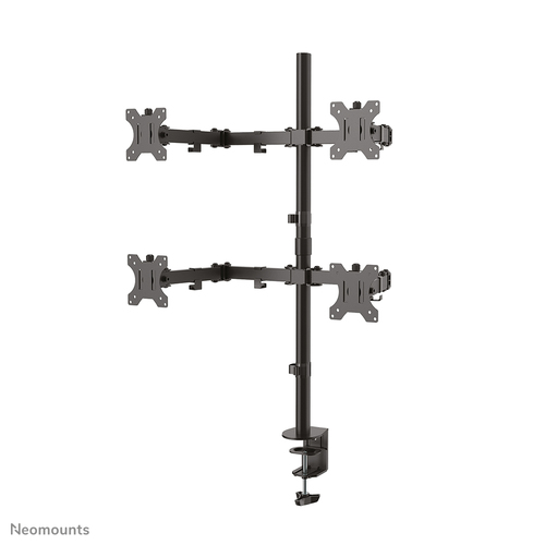 Neomounts FPMA-D550D4 - Bevestigingskit (bureauklembevestiging, pakkingring bevestiging, paal, 4 VESA-adapters, 4 armen), afbeelding 2