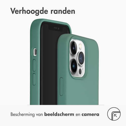 Accezz Liquid Silicone met MagSafe voor Apple iPhone 13 Pro Telefoonhoesje Groen, afbeelding 6