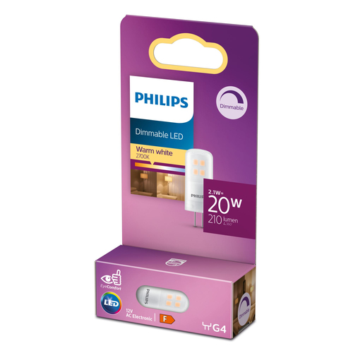 Philips 8718699767518 LED лампа Теплый белый 2700 K 2,1 W G4 F
