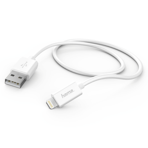 Hama 00183298 кабель с разъемами Lightning 1 m Белый