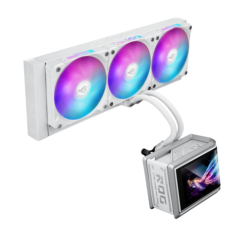 Asus Rog Ryuo IV Slc 360 Argb Aio Liquid CPU Cooler with 6.67" Curved Amoled Display - White - image 6