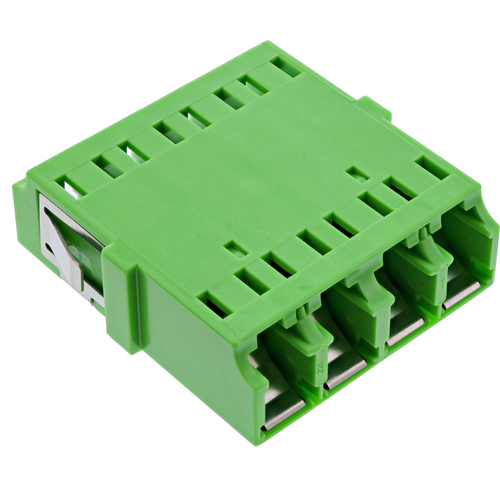 Product image: InLine Fibre optic coupler, quad LC/LC, singlemode, green, ceramic sleeve
