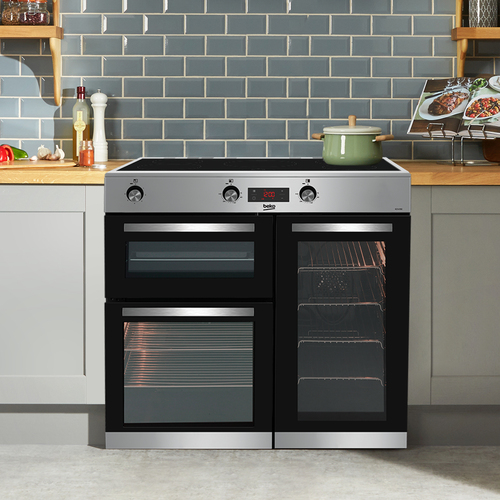 Beko KDVI90X 90cm Double Oven Range Cooker with 5 Zone Induction Hob – image 8
