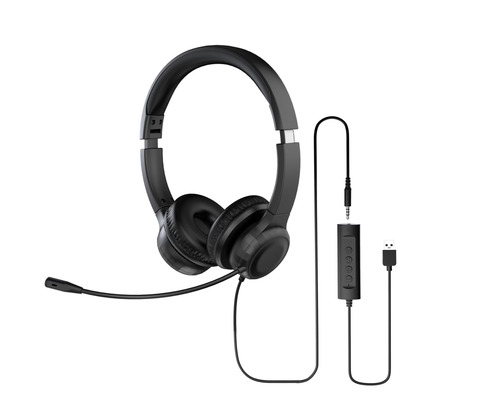 Acer AHW154 Headset Wired Handheld Office/Call center USB Type-A Black – image 1