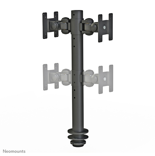 Neomounts FPMA-D050DBLACK - bureausteun bladdoorvoer  voor 2 monitoren, afbeelding 3