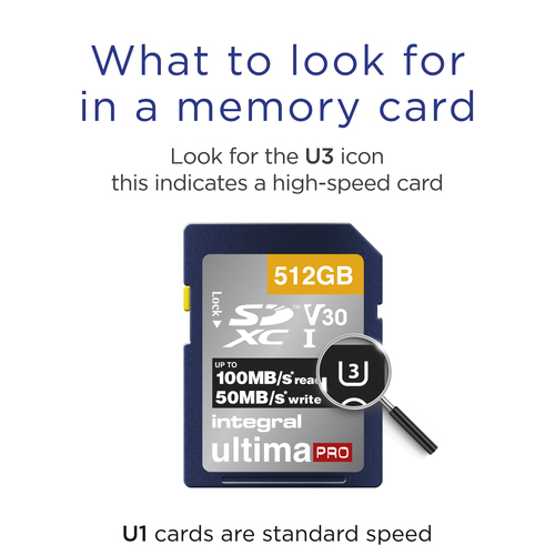 Integral 512GB SDXC UHS-1 U3 CL10 V30 UP TO R-100 W-50 MBS – image 4