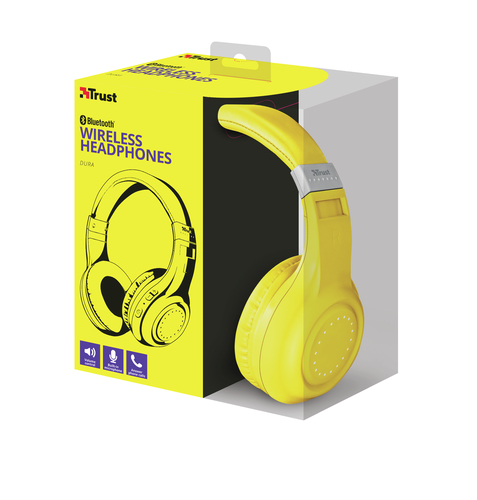 Trust Dura Headset Wired & Wireless Head-band Calls/Music Micro-USB Bluetooth Yellow – image 4