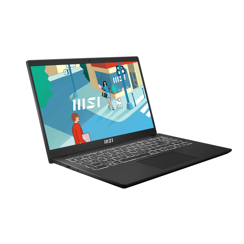 MSI Modern 15 H B13M-219US Intel® Core™ i7 i7-13620H Ноутбук 39,6 cm (15.6") Full HD 32 GB DDR4-SDRAM 1 TB Твердотельный накопитель (SSD) Wi-Fi 6E (802.11ax) Windows 11 Pro Черный AZERTY