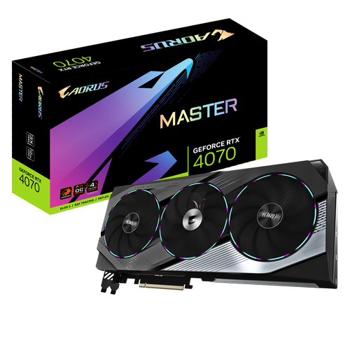 GIGABYTE AORUS GeForce RTX 4070 MASTER 12G NVIDIA 12 GB GDDR6X