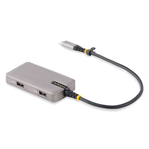 StarTech.com 104B-USBC-MULTIPORT док-станция для ноутбука Проводная USB 3.2 Gen 1 (3.1 Gen 1) Type-C Черный, Серебристый