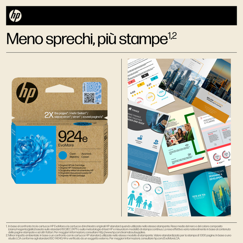 HP 924e – Cartuccia ciano originale