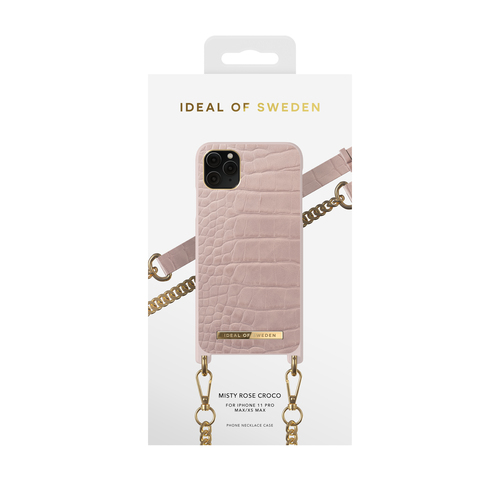 iDeal of Sweden Atelier Necklace Case iPhone 11PM/XSM Misty Rose Croco – image 2